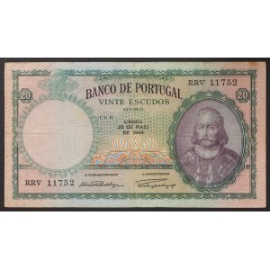 Portugal, Republik (ab 1910), 20 Escudos 25/05/1953