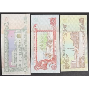 Qatar, Constitutional monarchy (1971-date), Lot 3 pcs.