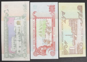 Qatar, Constitutional monarchy (1971-date), Lot 3 pcs.