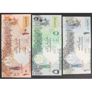 Qatar, Constitutional monarchy (1971-date), Lot 3 pcs.