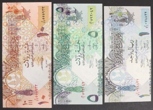 Qatar, Constitutional monarchy (1971-date), Lot 3 pcs.