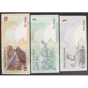 Qatar, Constitutional monarchy (1971-date), Lot 3 pcs.