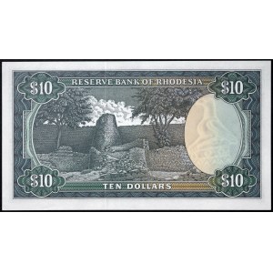 Rhodésie, République (1970-1979), 10 dollars 02/01/1979