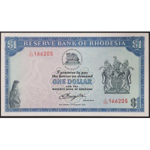 Rhodésie, République (1970-1979), 1 Dollar 02/08/1979