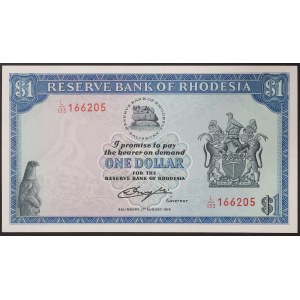 Rhodesia, Republic (1970-1979), 1 Dollar 02/08/1979
