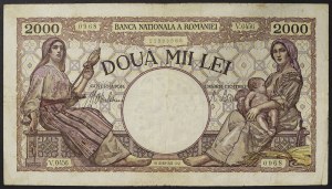 Romania, Kingdom, Mihai I (1940-1947), 2.000 Lei 18/11/1941