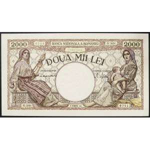 Romania, Kingdom, Mihai I (1940-1947), 2.000 Lei 10/10/1944