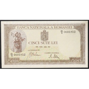 Romania, Regno, Mihai I (1940-1947), 500 Lei 1941