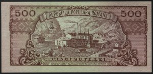 Roumanie, République (1949-date), 500 Lei 15/10/1949