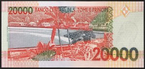 Saint Thomas and Prince Island, Republic (1977-date), 20.000 Dobras 26/08/2004
