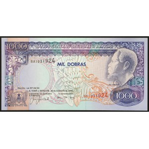 Saint Thomas and Prince Island, Republic (1977-date), 1.000 Dobras 26/08/1993