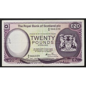 Szkocja, Elżbieta II (1952-2022), 20 funtów 03.05.1982 r.