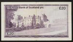 Scozia, Elisabetta II (1952-2022), 20 sterline 03/05/1982
