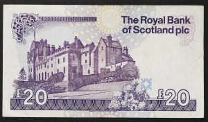 Écosse, Élisabeth II (1952-2022), 20 livres 25/03/1987