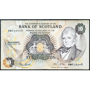 Szkocja, Elżbieta II (1952-2022), 10 funtów 20/10/1986