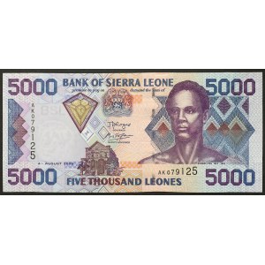 Sierra Leone, Republic (1964-date), 5.000 Leones 04/08/2006