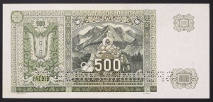 Slovakia, First Republic (1939-1945), 500 Korun 12/07/1941