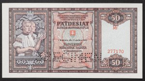 Slovensko, prvá republika (1939-1945), 50 Korún 15/10/1940