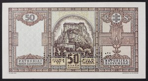 Slovakia, First Republic (1939-1945), 50 Korun 15/10/1940
