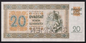 Slovensko, prvá republika (1939-1945), 20. korun 1939