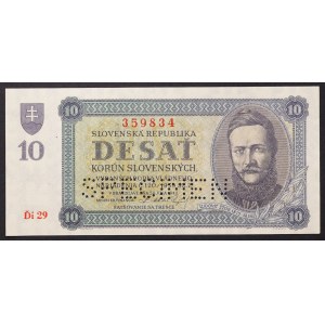 Slowakei, Erste Republik (1939-1945), 10 Korun 20/07/1943