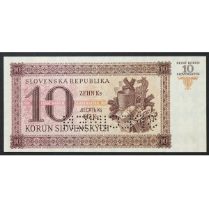 Slovakia, First Republic (1939-1945), 10 Korun 20/07/1943