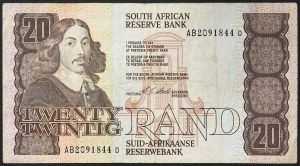 South Africa, Republic (1962-date), 20 Rand n.d. (1990-93)