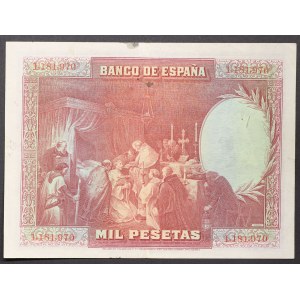 Španielsko, kráľovstvo, Alfonz XIII (1886-1931), 1 000 pesiet 15/08/1928