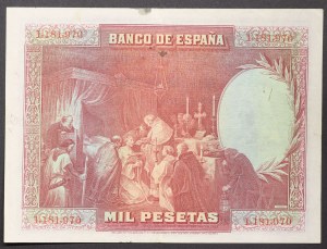 Spain, Kingdom, Alfonso XIII (1886-1931), 1.000 Pesetas 15/08/1928