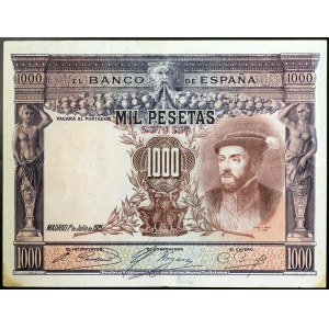 Spain, Republic (1931-1939), 1.000 Pesetas 1936
