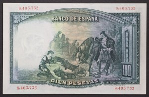 Španielsko, republika (1931-1939), 100 pesiet 25/04/1931