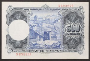 Španělsko, Království, Francisco Franco (1939-1975), 500 peset 22/07/1954