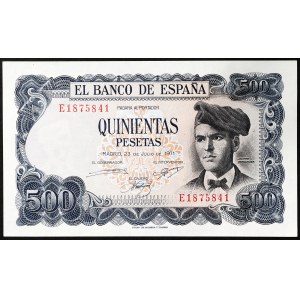 Hiszpania, Królestwo, Francisco Franco (1939-1975), 500 peset 23/7/1971 (1973)