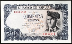 Spanien, Königreich, Francisco Franco (1939-1975), 500 Pesetas 23/7/1971 (1973)