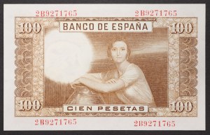 Spain, Kingdom, Francisco Franco (1939-1975), 100 Pesetas 07/04/1953