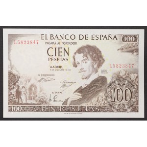 Španielsko, kráľovstvo, Francisco Franco (1939-1975), 100 pesiet 19.11.1965