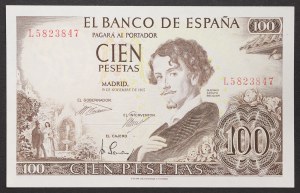 Spagna, Regno, Francisco Franco (1939-1975), 100 Pesetas 19/11/1965