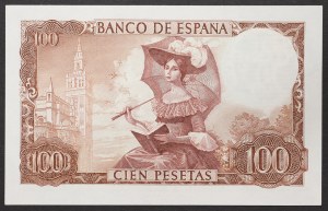 Espagne, Royaume, Francisco Franco (1939-1975), 100 Pesetas 19/11/1965