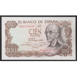 Španielsko, kráľovstvo, Francisco Franco (1939-1975), 100 pesiet 17/11/1970