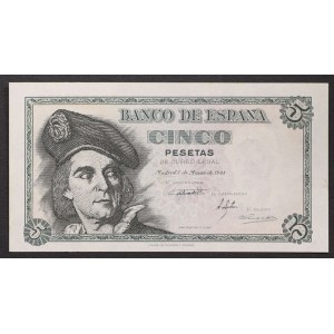 Spagna, Regno, Francisco Franco (1939-1975), 5 Pesetas 05/03/1948