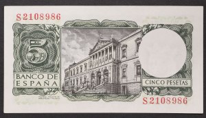 Spanien, Königreich, Francisco Franco (1939-1975), 5 Pesetas 22/07/1954