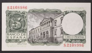 Španělsko, Království, Francisco Franco (1939-1975), 5 peset 22/07/1954