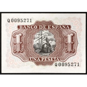 Spagna, Regno, Francisco Franco (1939-1975), 1 Peseta 22/07/1953