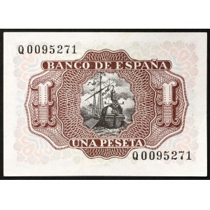 Hiszpania, Królestwo, Francisco Franco (1939-1975), 1 peseta 22/07/1953