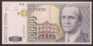 Španielsko, Kráľovstvo, Juan Carlos I (1975-dátum), 10.000 pesiet 12.10.1992 (1996)
