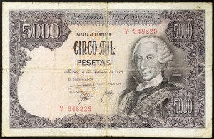 Spagna, Regno, Juan Carlos I (1975-data), 5.000 pesetas 06/02/1976 (1978)