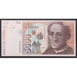 Spagna, Regno, Juan Carlos I (1975-data), 5.000 pesetas 12/10/1992 (1996)