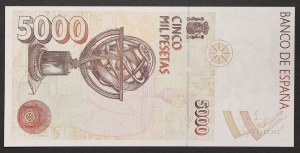 Hiszpania, Królestwo, Juan Carlos I (1975-date), 5.000 peset 12/10/1992 (1996)