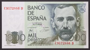 Hiszpania, Królestwo, Juan Carlos I (1975-date), 1.000 peset 23/10/1979 (1982)