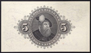 Szwecja, Królestwo, Gustaw V (1907-1950), 5 koron 1949 r.